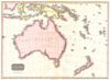 1818 Pinkerton Map of Australia & New Zealand