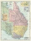 1892 Rand McNally Map of Eastern Australia