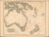 1814 Thomson Map of Australia, New Zealand and New Guinea