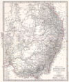 1876 Stieler's Map of Southeastern Australia