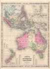 1867 Johnson Map of Australia and the East Indies