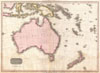 1818 Pinkerton Map of Australia and New Zealand