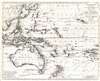 1802 Johannes Walch Map of the East Indies, South Pacific, Australia, Hawaii
