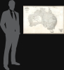 1863 Robiquet Nautical Chart / Map of Australia