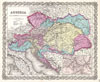 1855 Colton Map of Austria, Hungary and the Czech Republic