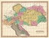 1827 Finley Map of Austria