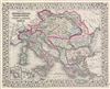 1872 Mitchell Map of the Austrian Empire