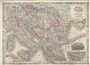 1866 Johnson Map of Austria, Turkey and Greece