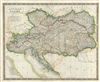 1835 Hall Map of the Austrian Empire