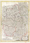 1771 Bonne Map of the Auvergne, Limosin, Bourbonnais, and Berri, France