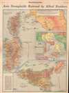 1943 Wisner and Minneapolis Morning Tribune Map of Italy and Sicily