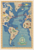 1949 Seymour Pictorial Airline Map of the Western Hemisphere, B.O.A.C.
