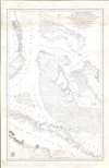 1858 Direccion de Hidrografia Nautical Chart / Map of the Bahamas / Florida