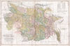 1776 Rennell - Dury Wall Map of Bihar and Bengal, India