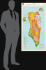 1976 Bahrain Ministry of Works Geomorphological Wall Map