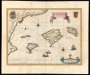 1634 Blaeu Map of Majorca, Minorca and Ibiza