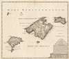 1720 Ottens Map of Mallorca, Menorca and Ibiza