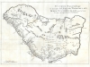 1674 Ligon Map of Barbados (French Edition of the first map of Barbados)