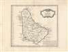 1780 Juan Lopez Map of Barbados