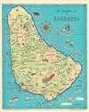 1946 Moulder Pictorial Map of Barbados