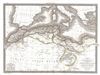 1829 Lapie Map of the Barbary Coast:  Morocco, Algeria, Lybia