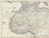 1707 Delisle Map of Western Africa w/ Canary Islands and St. Brendan Isle