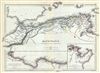 1867 Hughes Map of the Barbary Coast or Northern Africa in Antiquity