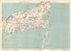 1891 Walker Map of Barnstable County, Cape Cod, Massachusetts