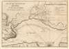 1744 Bellin-Charlevoix Map of the Saint Lawrence River Near Quebec City