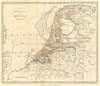 1799 Clement Cruttwell Map of Holland or the Netherlands