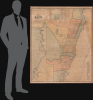 1873 Roe and Colby Wall Map of Bath, Maine