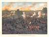 1884 Kurz and Allison View of the Civil War Battle of Gettysburg