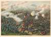 1890 Kurz and Allison View of Franco-Prussian War Second Battle of Orléans, France
