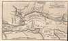 1759 Gibson Map of  Battle of Quebec, Canada during the French and Indian War