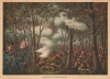 1889 Kurz and Allison Chromolithograph View of the Battle of Tippecanoe