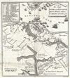 1787 Ramsay Map or Plan of Yorktown, Virginia (Revolutionary War)
