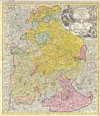 1728 Homann Map of Bavaria, Germany