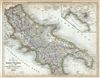 1853 Meyer Map of Southern Italy (Northern Naples)