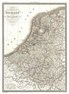1833 Lapie Map of the Kingdom of Belgium and Holland