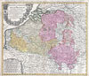 1730 Homann Heirs Map of Belgium and Luxembourg