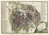 1800 Stockdale Map or Plan of the City of Berlin, Germany