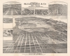 1892 Bird's-Eye View of San Leandro, California, and Vicinity