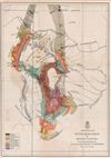 1874 Ludlow and Custer Geological Map of the Black Hills, South Dakota  (Little Big Horn)