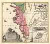 1729 Homann Map of the coastal Borderland of Norway and Sweden