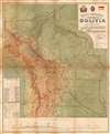 1908 Garcia Meza Railroad Map of Bolivia