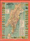 1940 Joshi City Plan or Map of Bombay (Mumbai), India