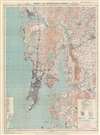 1946 Survey of India Map of Bombay / Mumbai - First Edition