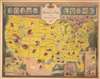 1949 Jones Literary Pictorial Map of the United States