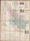 1874 Dubergier Wine Map of the Gironde (Bordeaux, Medoc) showing Vineyards
