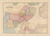 1866 Crafts Map of Boston, Massachusetts, w/Back Bay and Other Landfill Projects